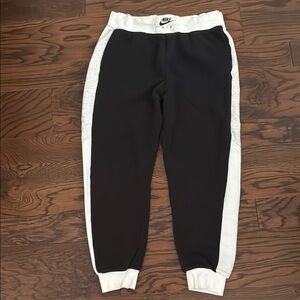 Nike Black and White Joggers